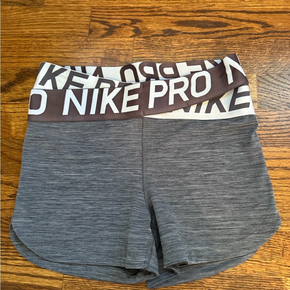 Nike Pro Women's Charcoal Athletic Shorts